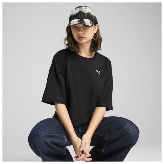 Puma Γυναικεία κοντομάνικη μπλούζα Wardrobe Essentials Oversized Short Tee